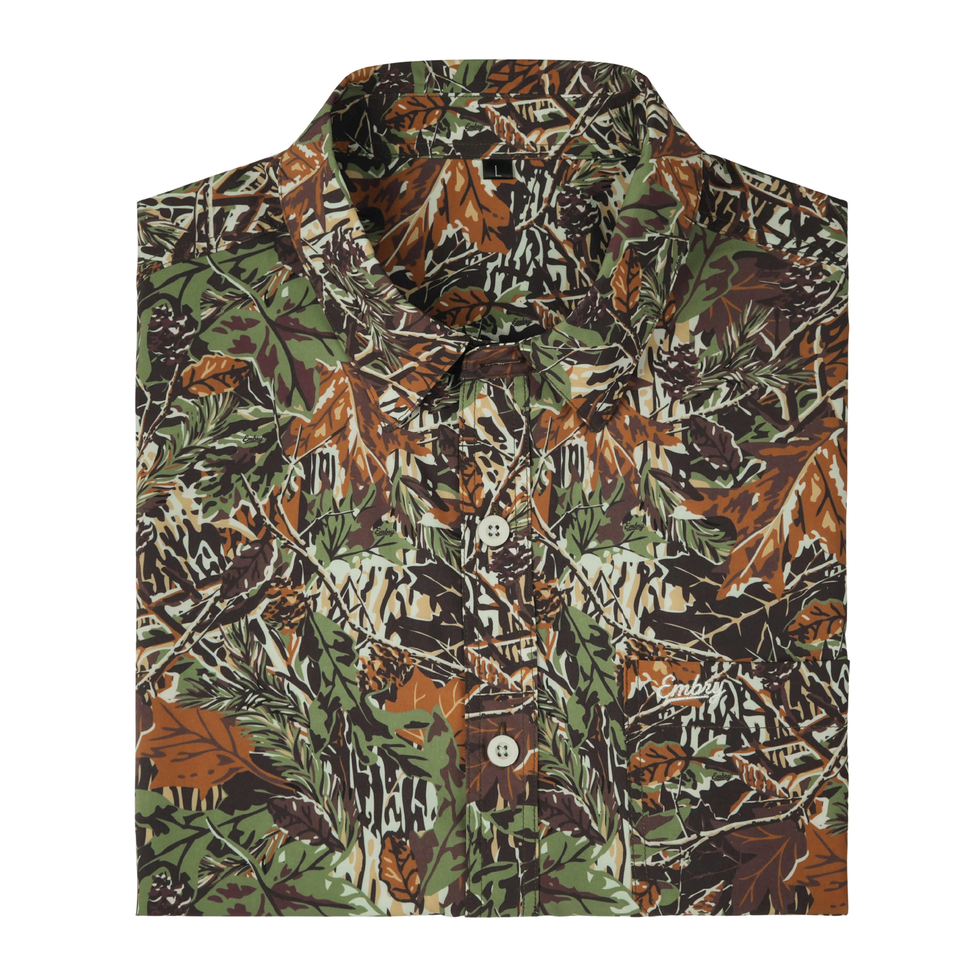 Performance Button Up - Forest