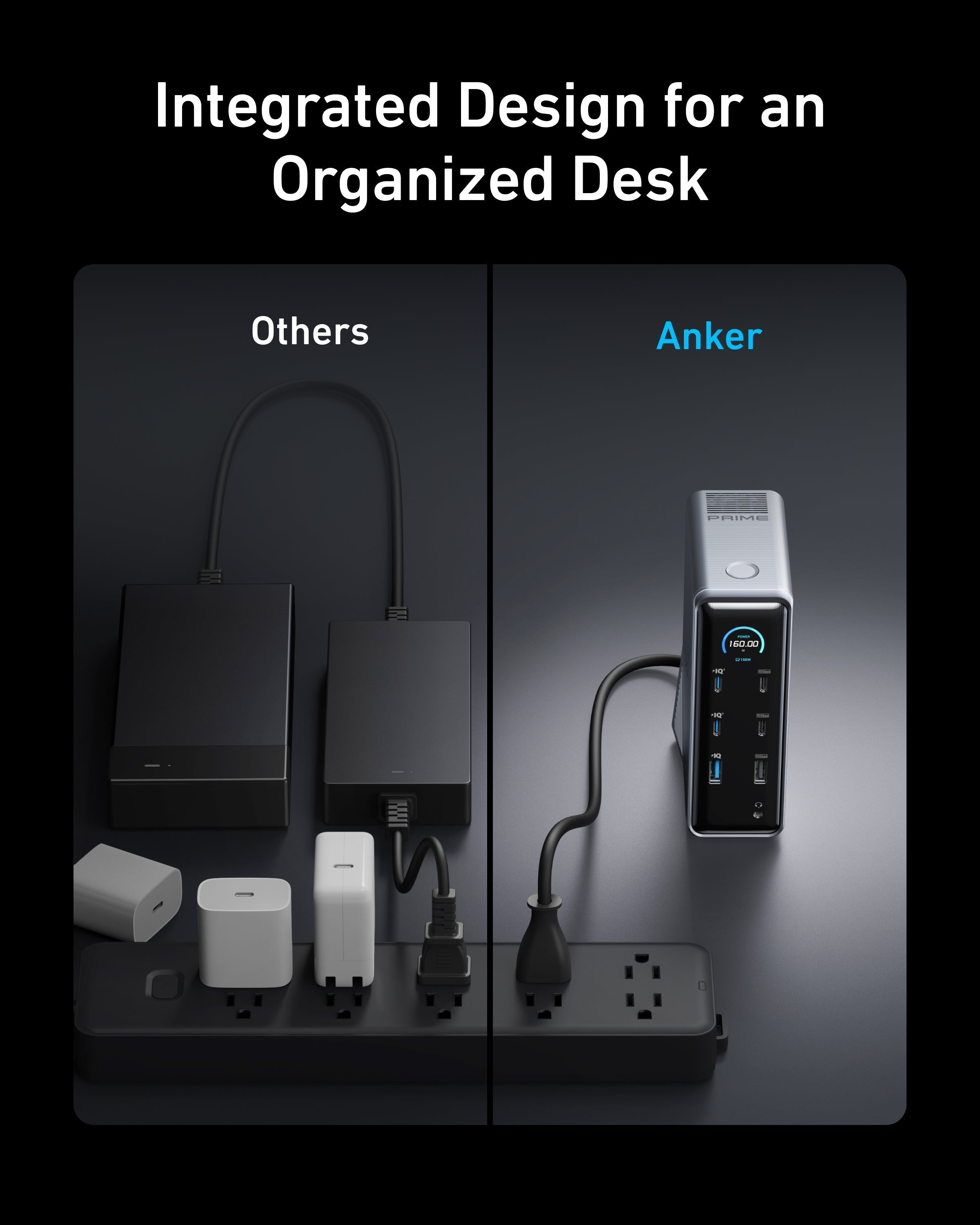 外付けハードディスク・ドライブ ANKER Prime Charging Docking Station Anker Prime Charging Docking Station (14-in-1, Dual Display, 160W)
