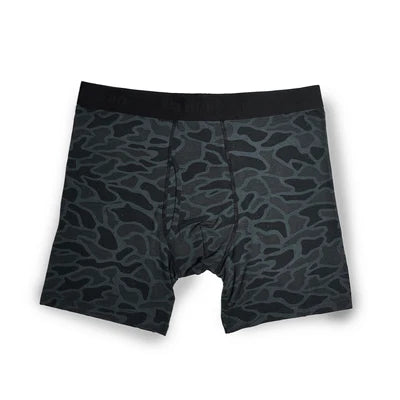 Burlebo Boxer Briefs - Black Camo, Mallards Flying In, & Tiger Stripe Camo Wetland
