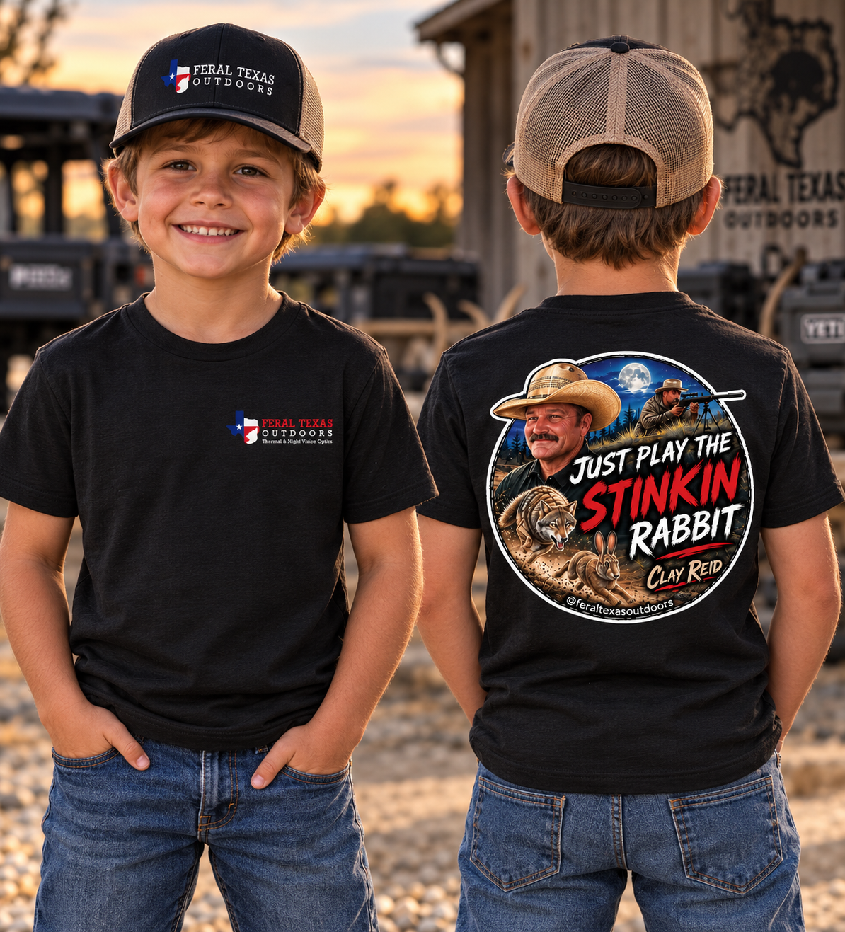 Clay Reid “Just Play the Stickin Rabbit” T-Shirt (Youth)