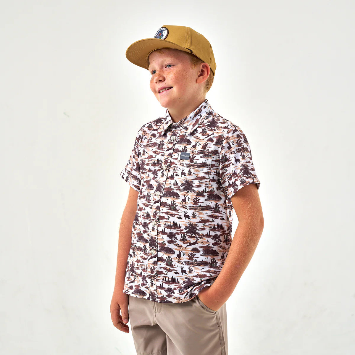 Burlebo Performance Button Up - Boys