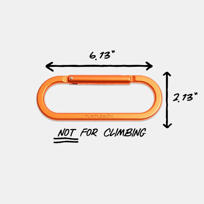 TurtleBox Carabiner - Blaze Orange