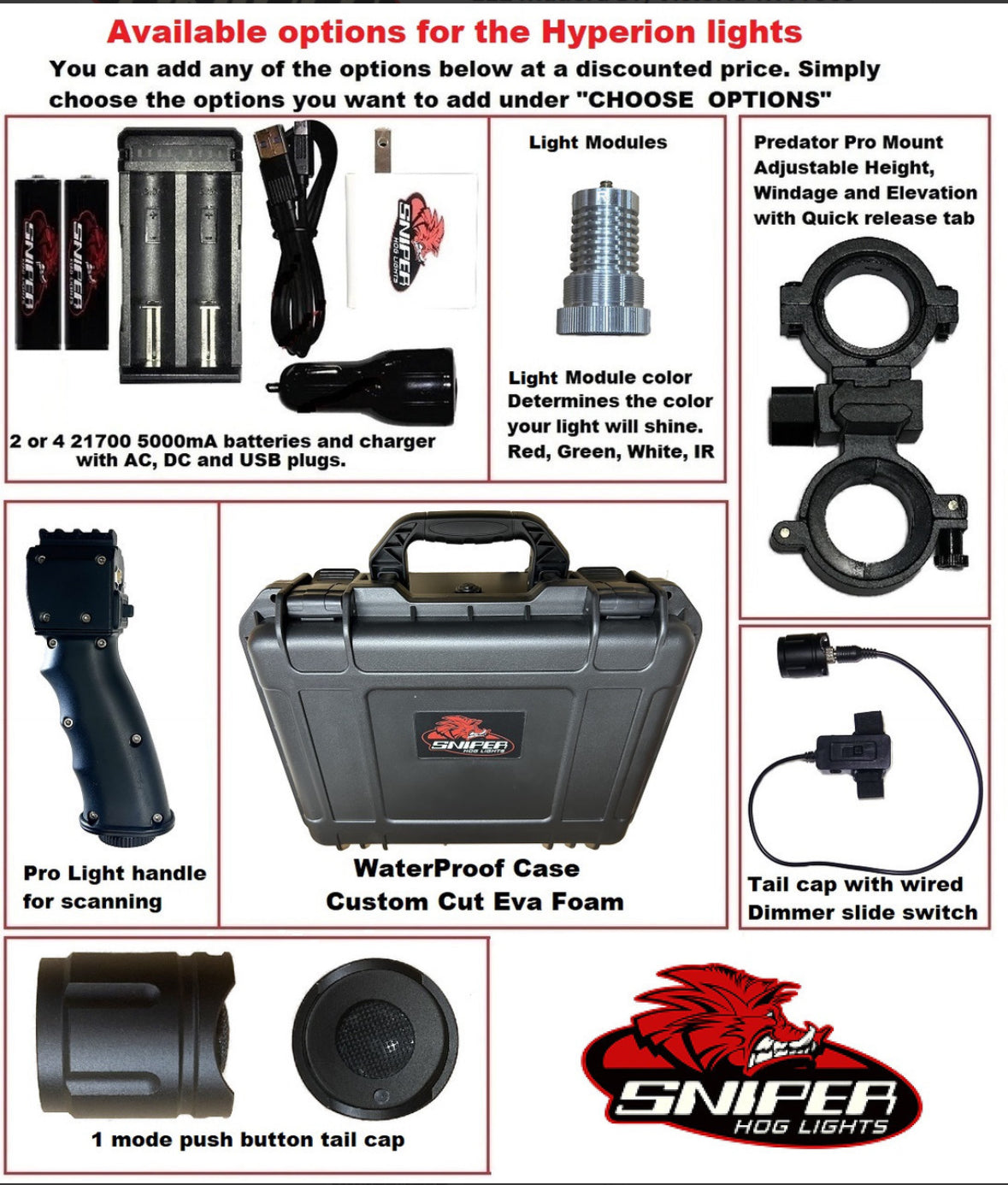 Sniper Hog Lights Hyperion 50 light
