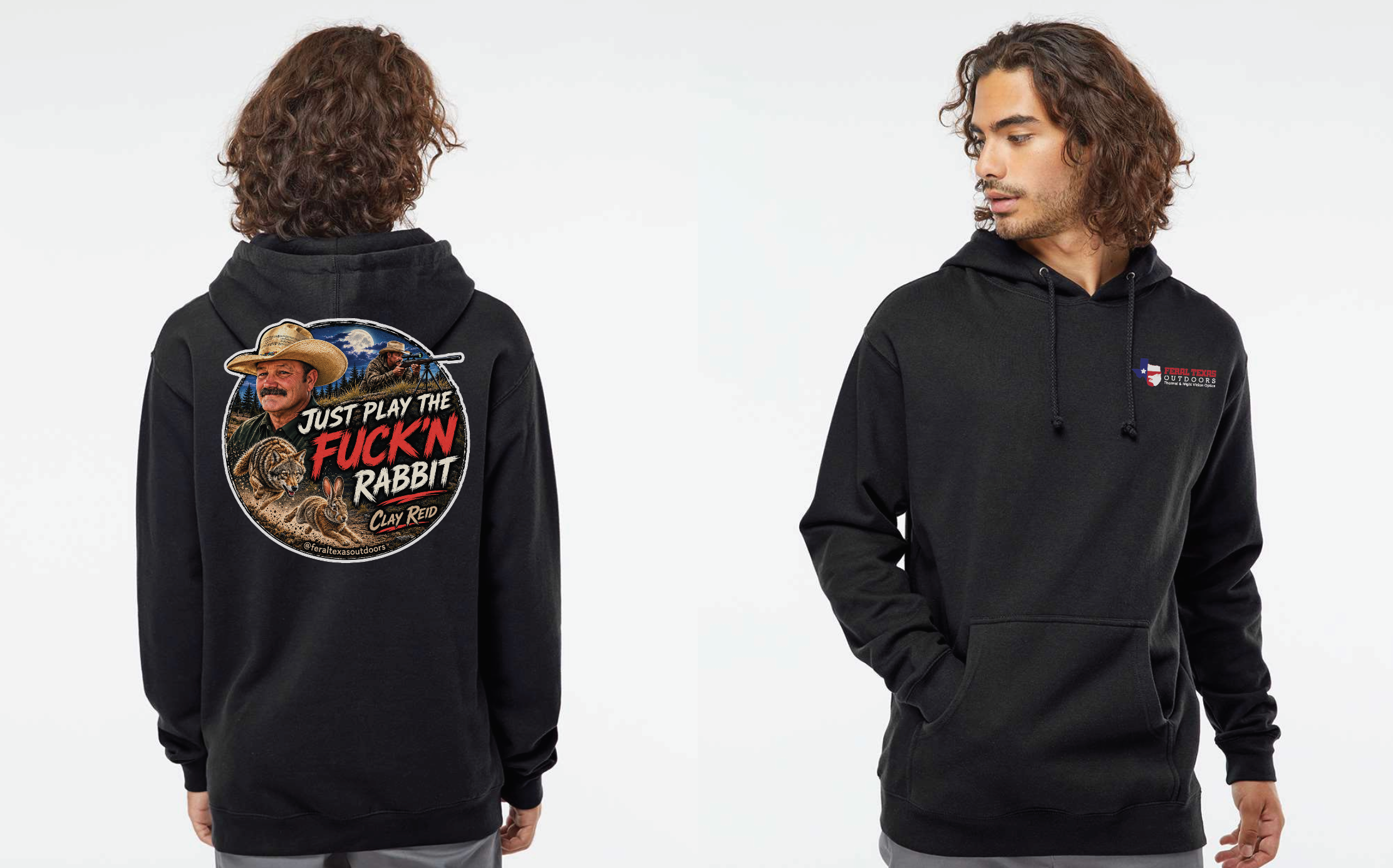 Clay Reid “Just Play the Fuck’n Rabbit” Hoodie (Adult)