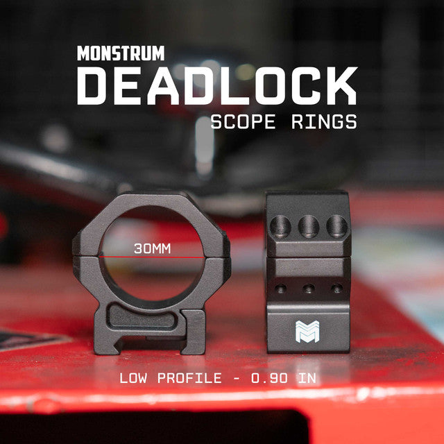 Monstrum 30mm Deadlock Series Ultra Precision Scope Rings