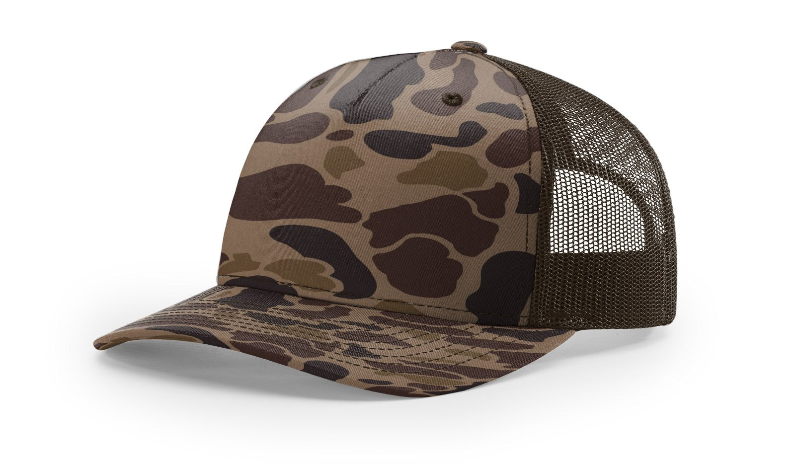 Feral Texas Outdoors Bark Duck Camo Richardson Hat - Leather Patch