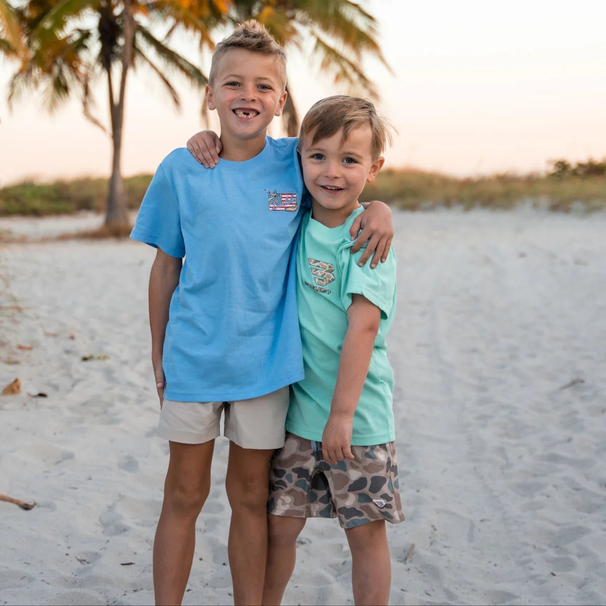 Burlebo Boys Athletic Shorts - Pintail Camo