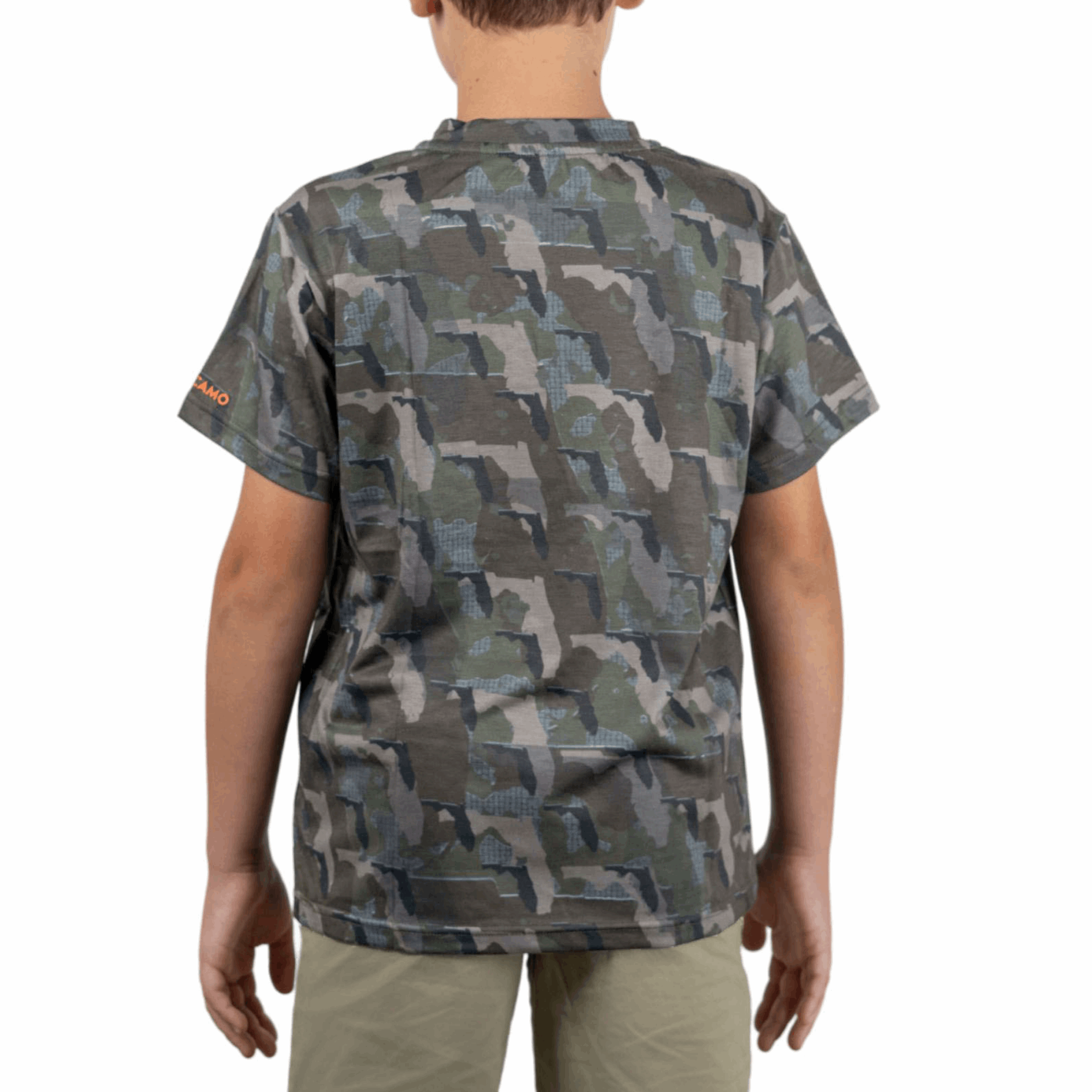 Everyday Outdoors Florida Camo - Kids Short Sleeve Shirt
