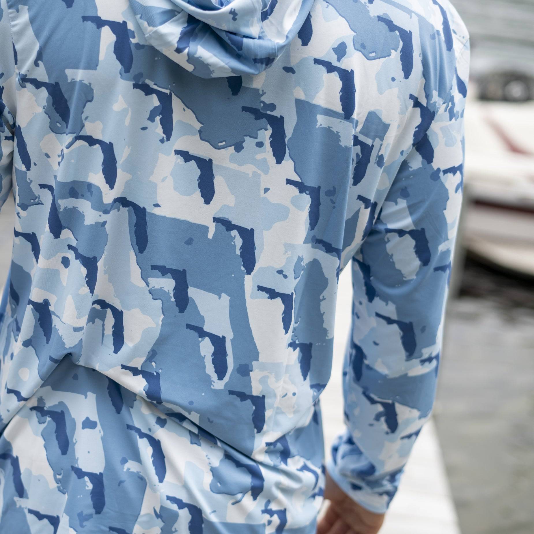 Everyday Outdoors Florida Camo - Fishing Long Sleeve Hoodie