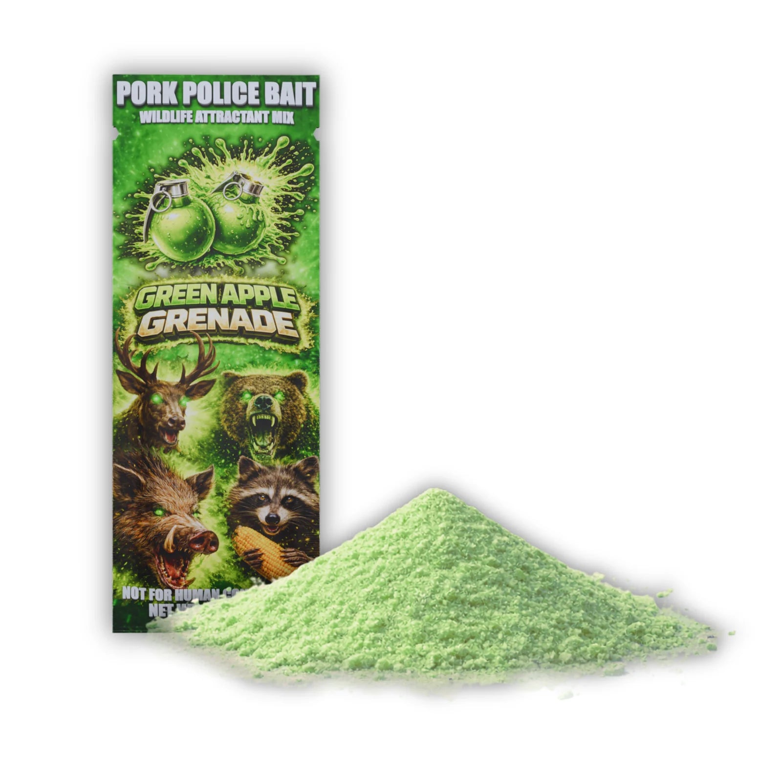 Pork Police Green Apple Grenade Wildlife Attractant Mix - Single Packet