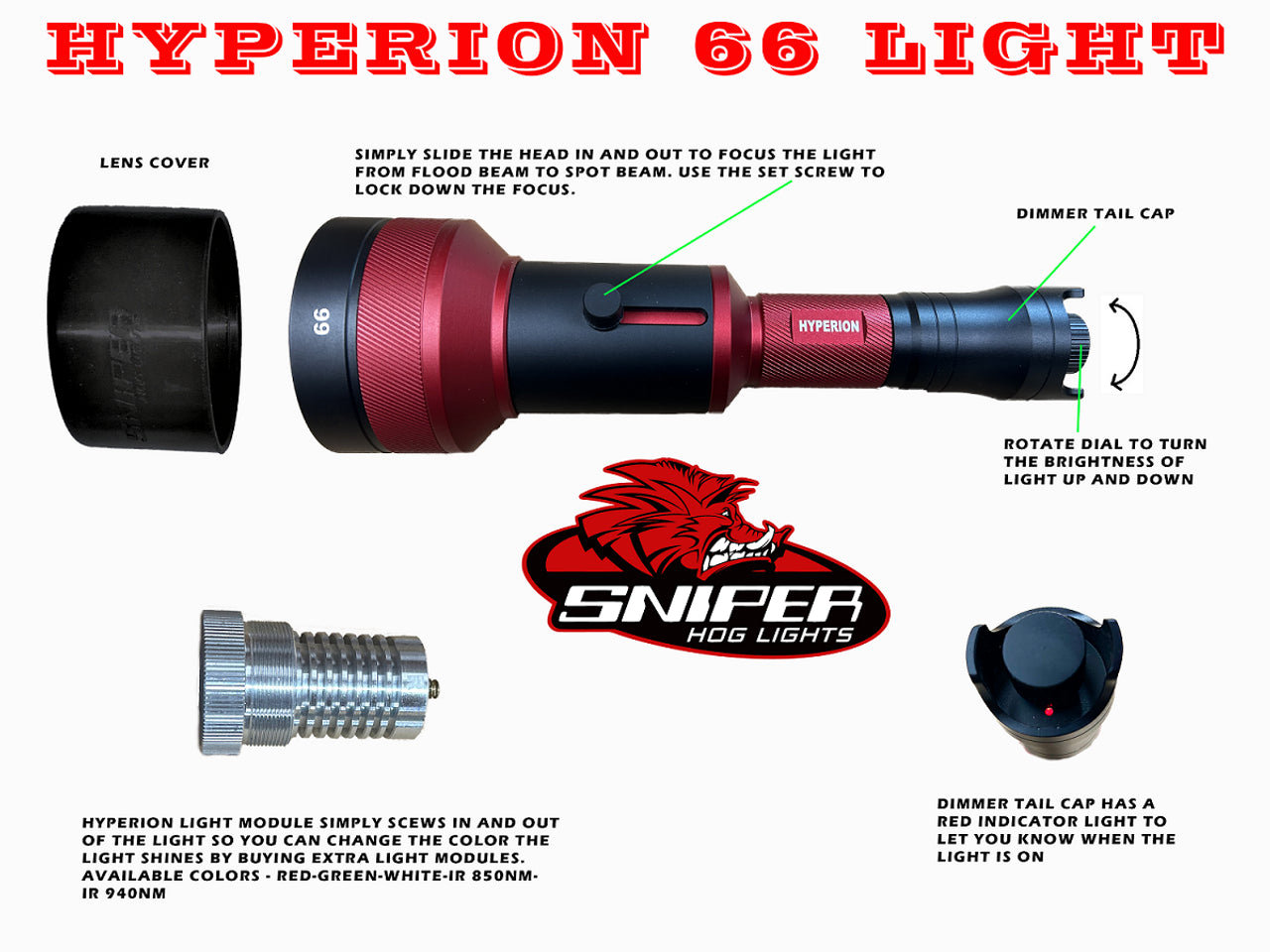 Sniper Hog Lights Hyperion 66 light