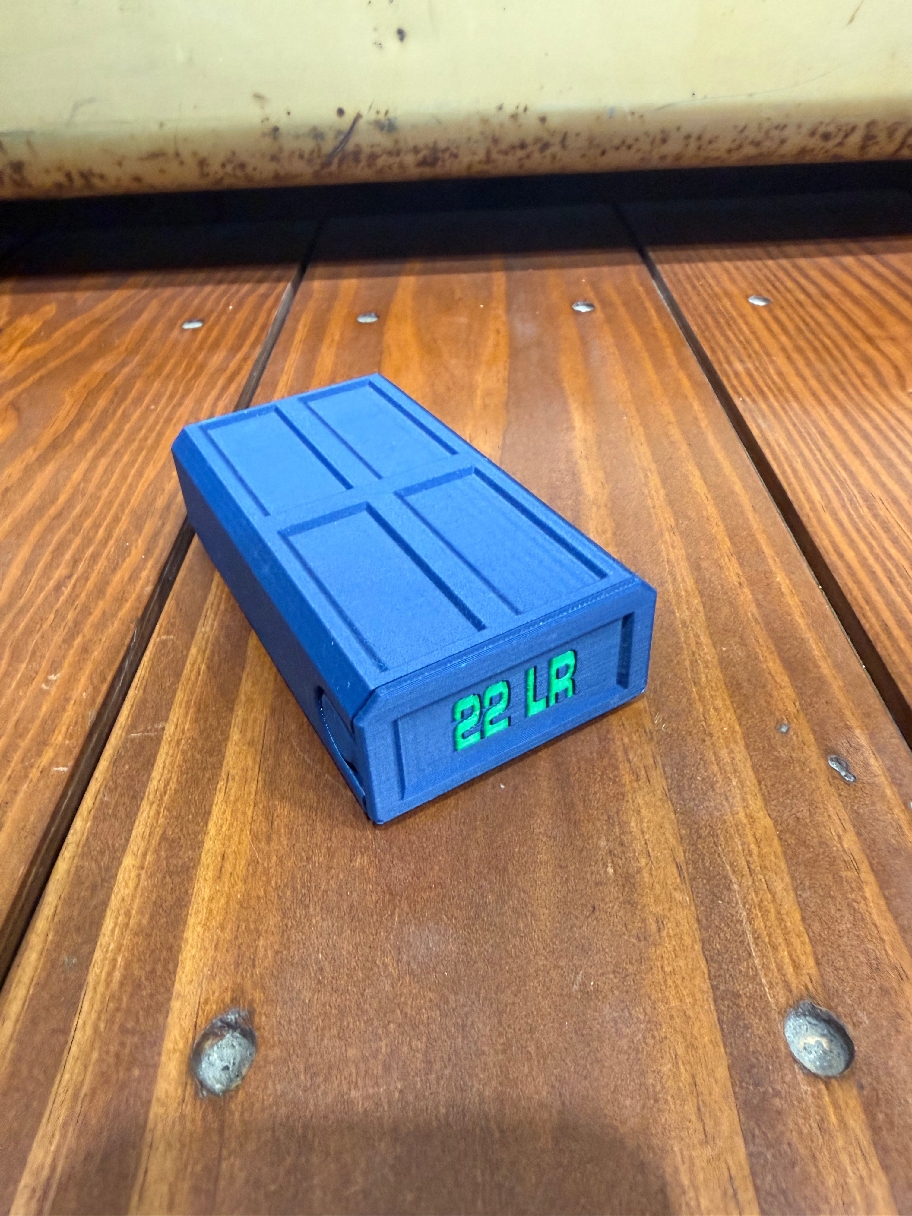 3D Printed .22 LR Ammo Box