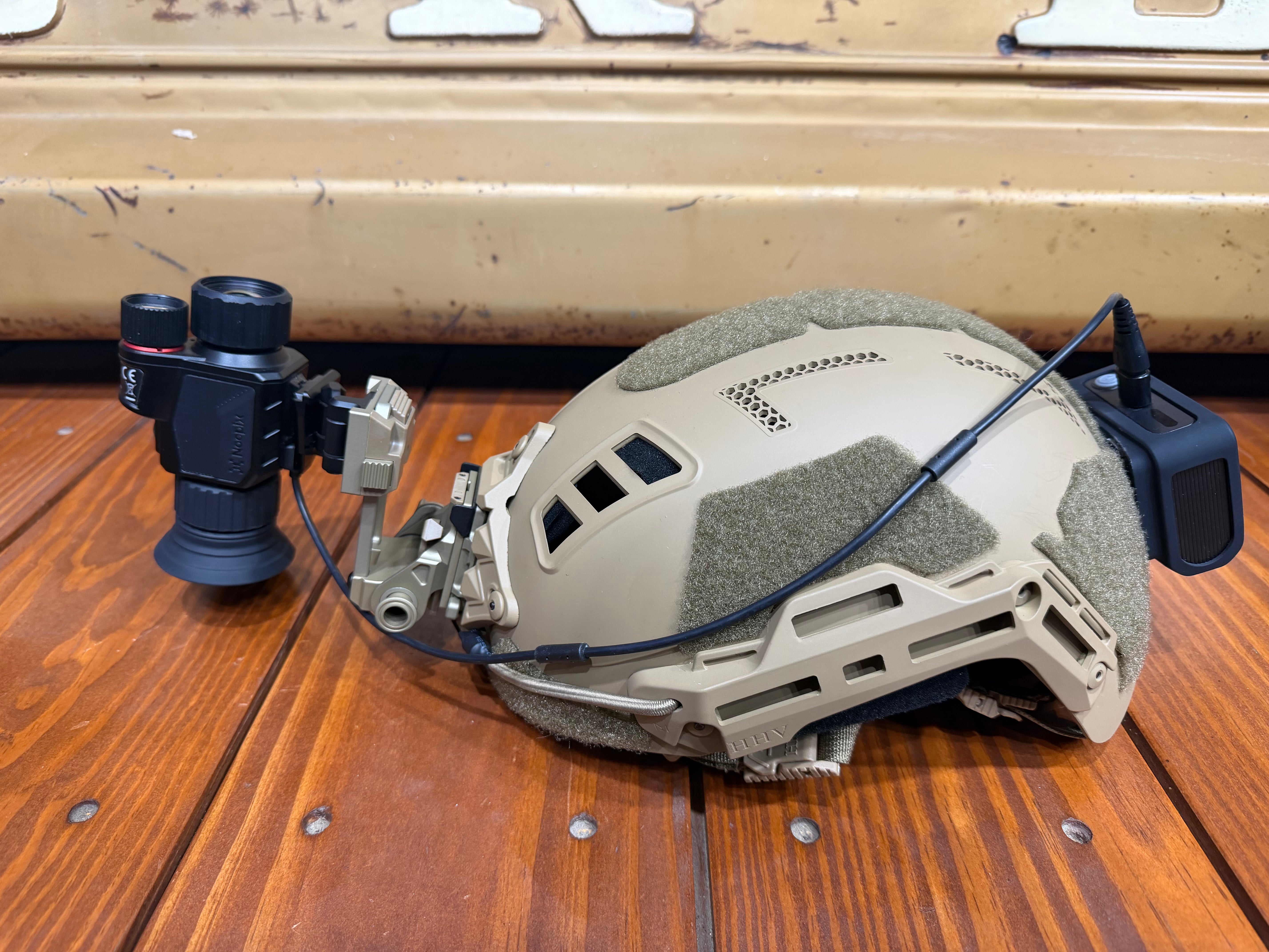 Nocpix Mini 2 H25 640 Thermal & Digital NV Helmet Mounted Monocular WITH Full Helmet Setup