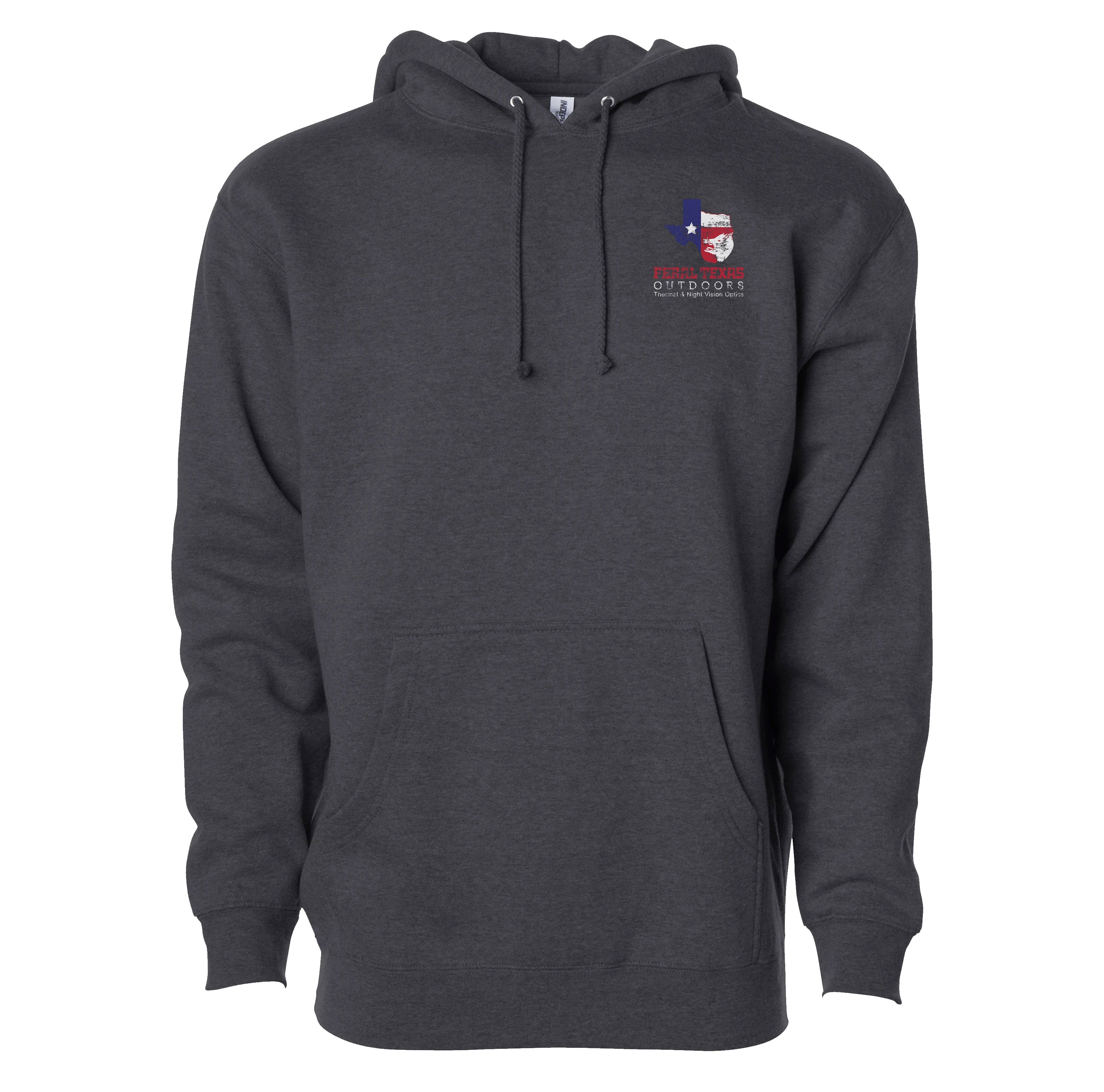 Feral Texas Outdoors Youth Hoodie - Charcoal Heather