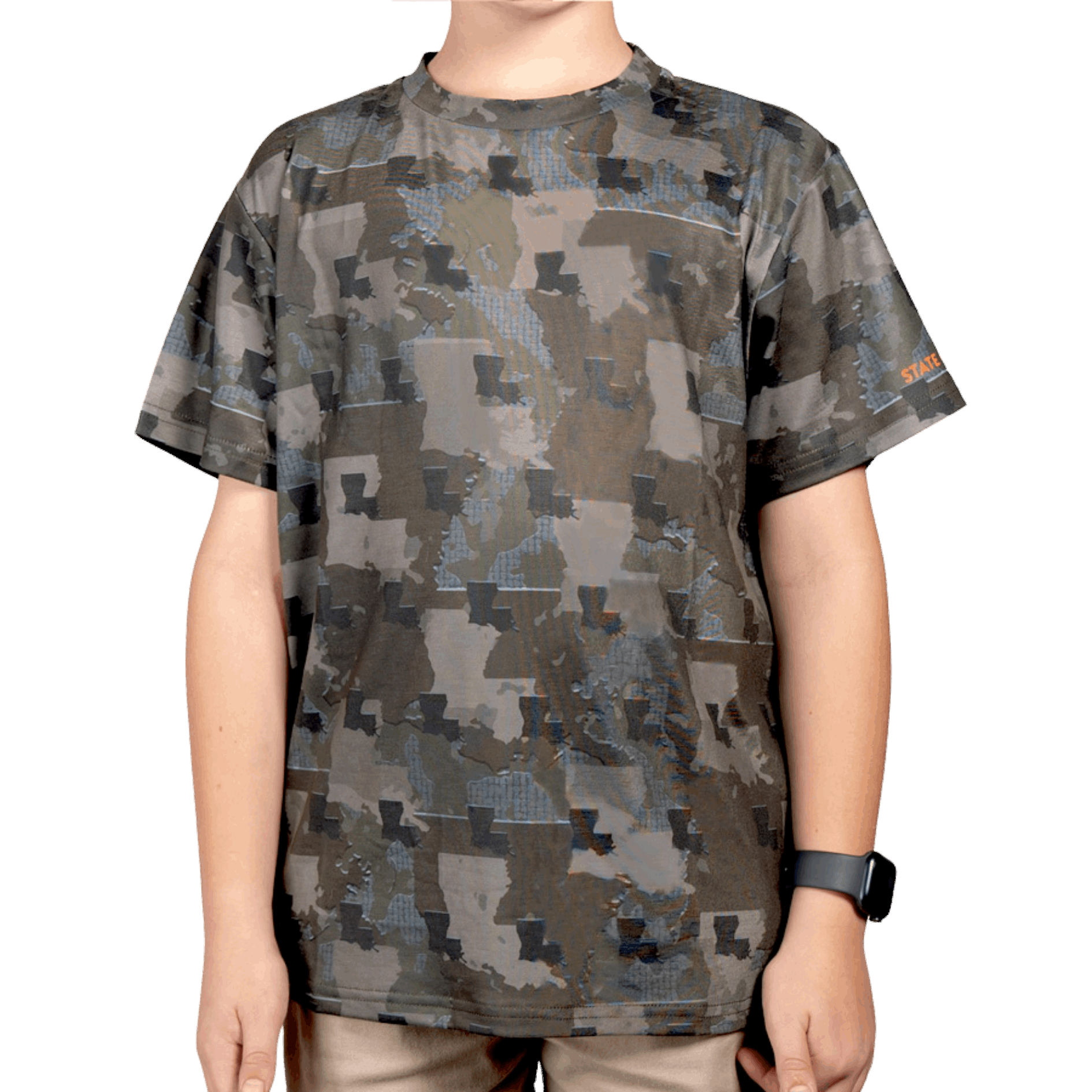 Everyday Outdoors Louisiana Camo - Kids Short Sleeve