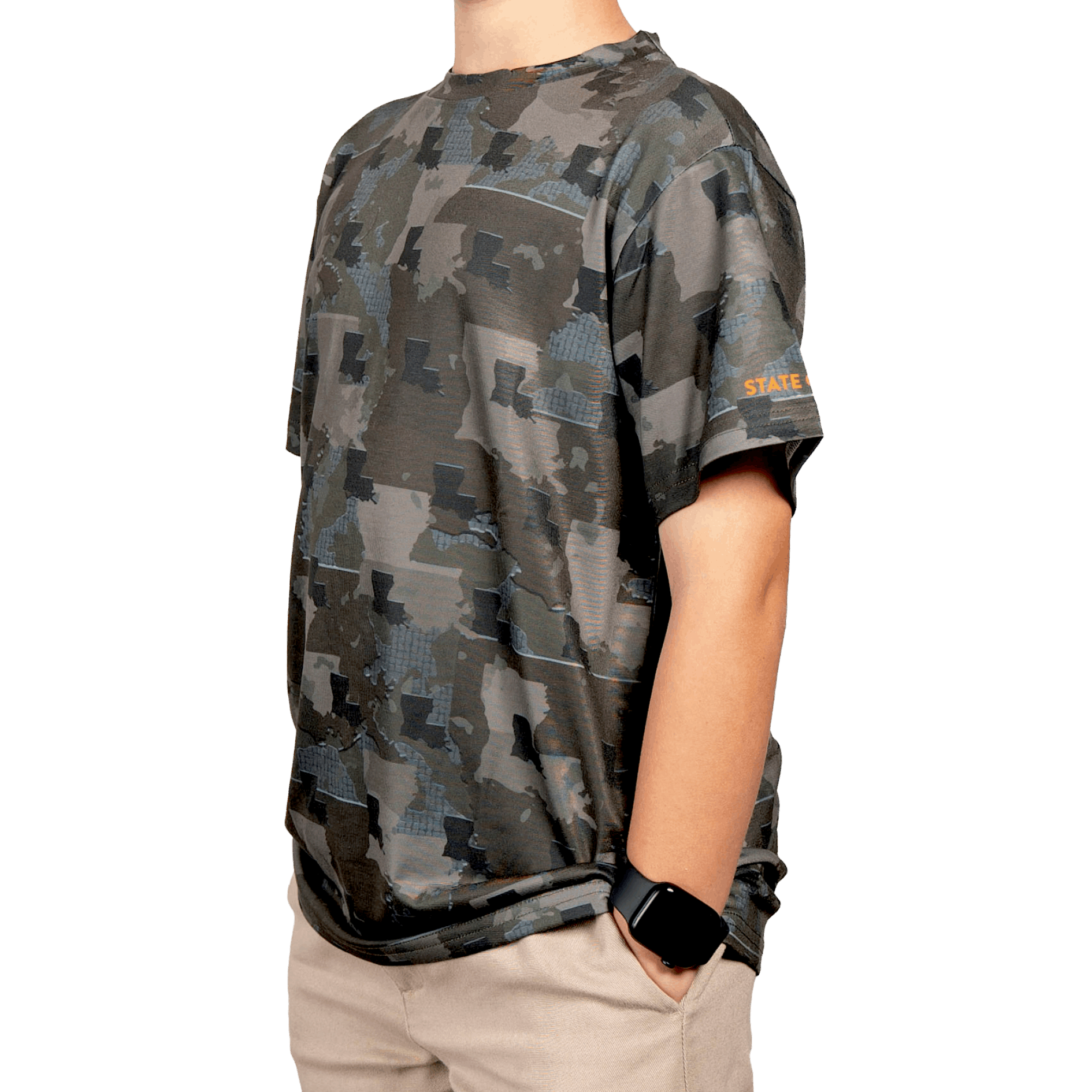 Everyday Outdoors Louisiana Camo - Kids Short Sleeve