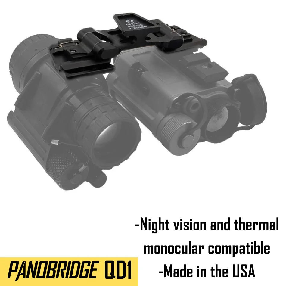 Noisefighters Panobridge QD1: Thermal / Night Vision Bridge with Dual QD Dovetail Arms