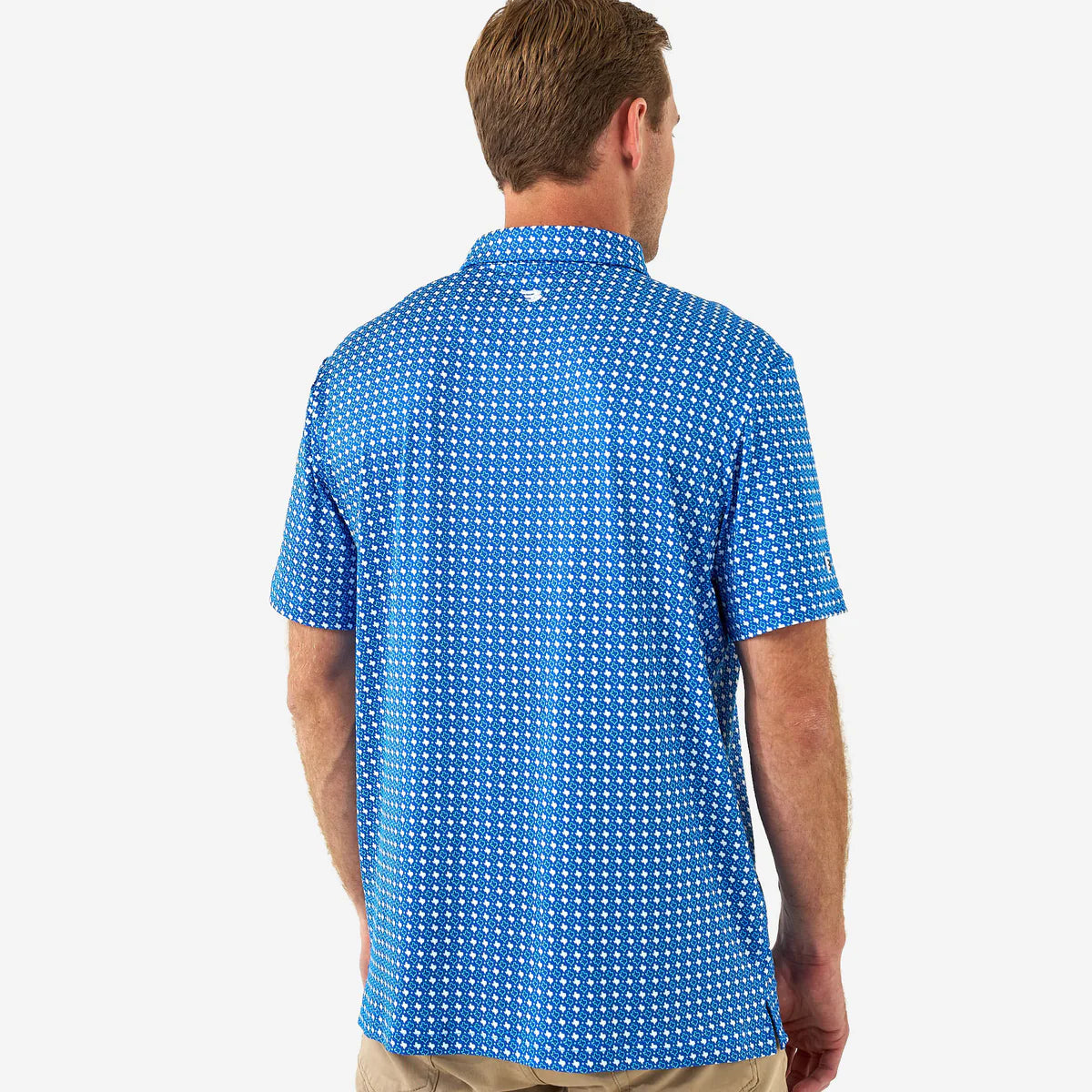 Burlebo Performance Polos - Texas - Blue & White