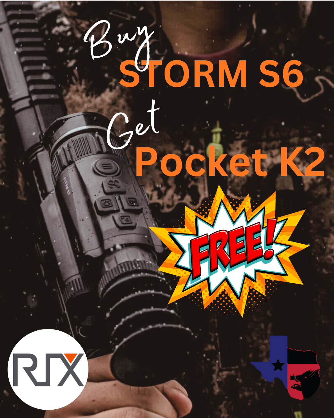 Rix Storm S6 640 Thermal with FREE Pocket K2