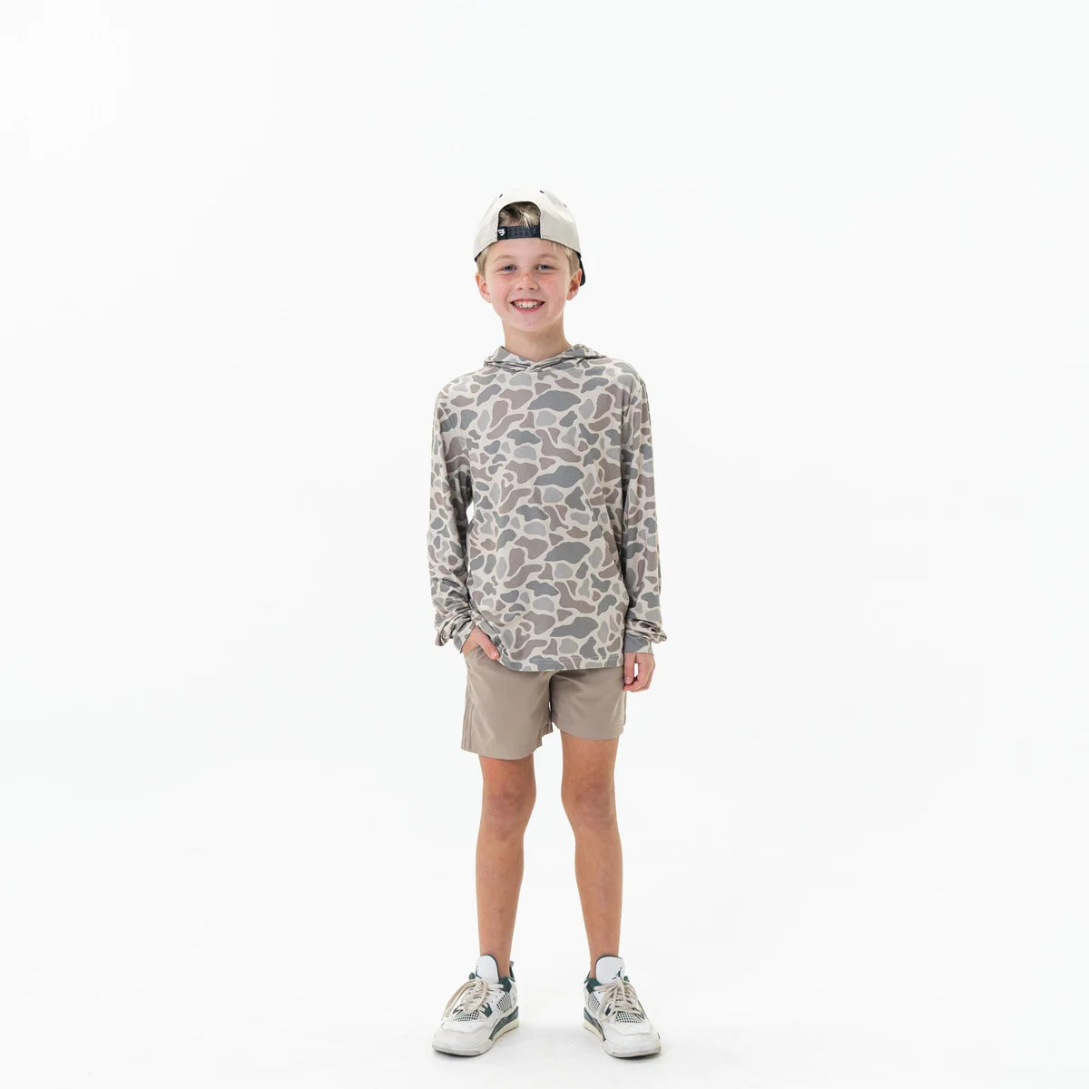 Burlebo Youth Performance Hoodie - Classic Deer Camo