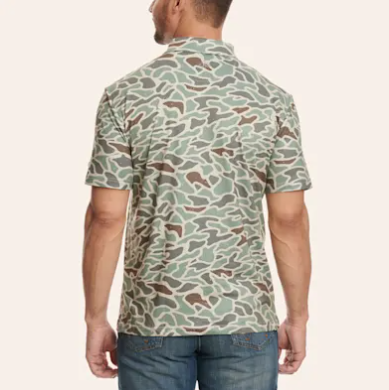 Burlebo performance Polo - Retro Duck Camo