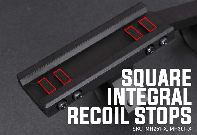 Monstrum Slim Profile Series Offset Picatinny Scope Mount - 30mm