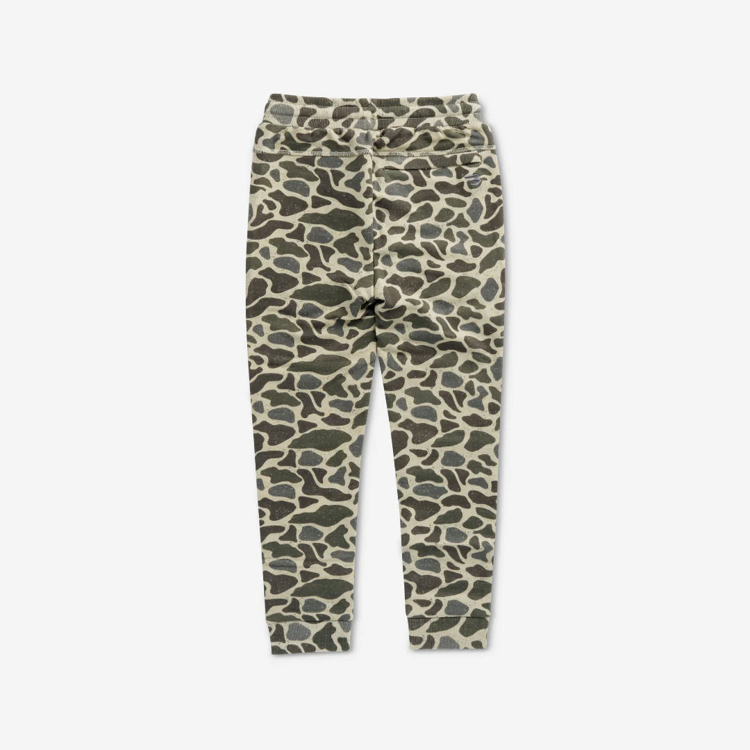 Burlebo Youth Fleece Jogger - Classic Deer Camo - Medium