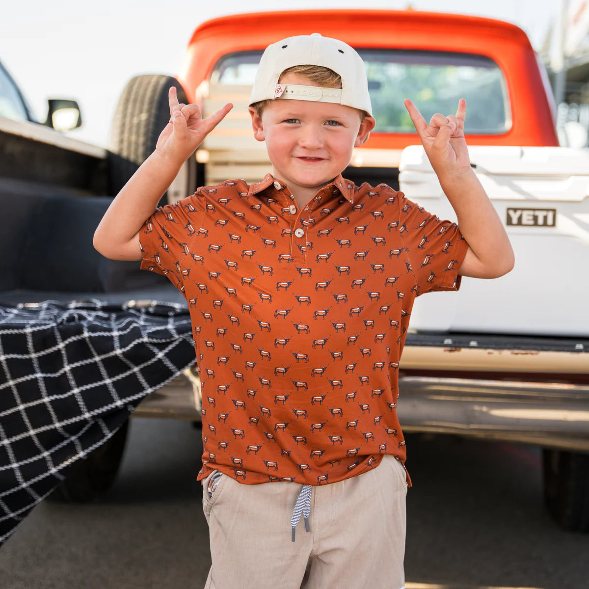 Burlebo Youth Performance Polo - Cattle Drive