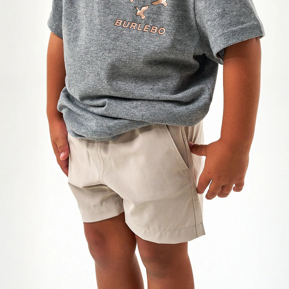 Burlebo Youth Everyday Short - Light Khaki - Into The Wild Pocket