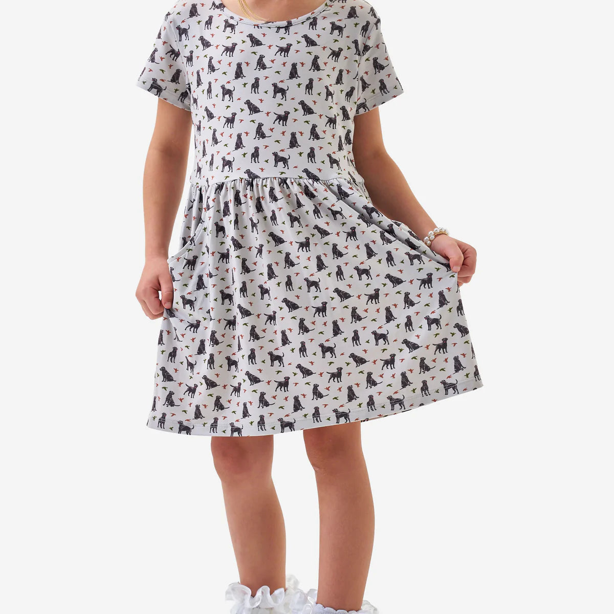 Burlebo Youth Moxie Dress - Ducks and Dogs