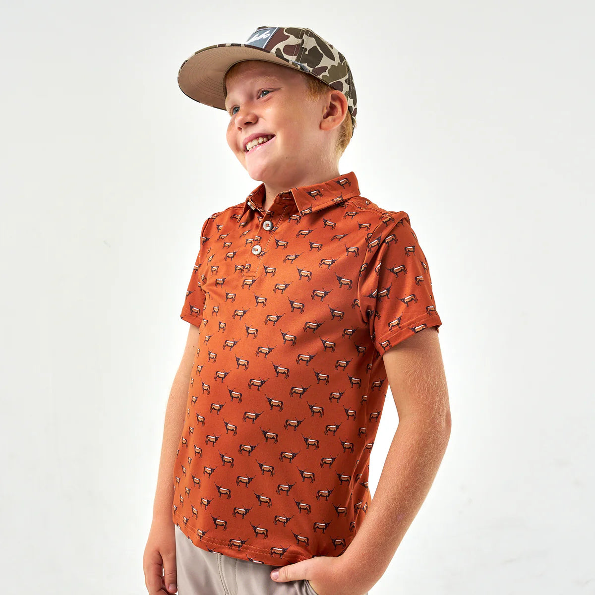 Burlebo Youth Performance Polo - Cattle Drive