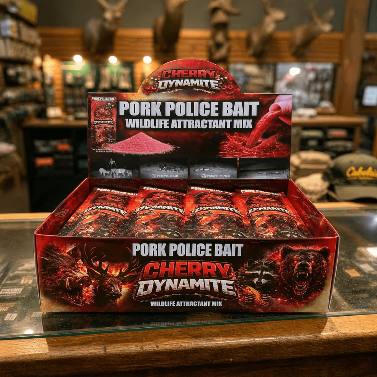 Pork Police Bait Cherry Dynamite Wildlife Attractant Mix (15) Pack Bulk Box