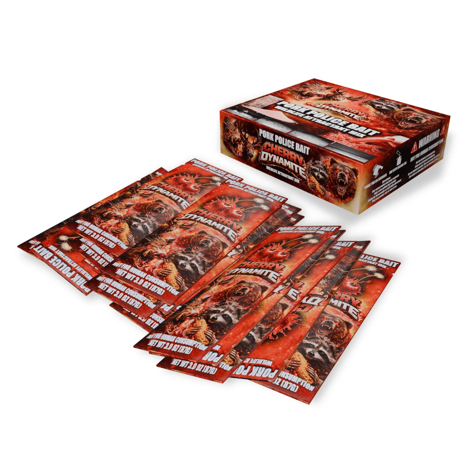 Pork Police Bait Cherry Dynamite Wildlife Attractant Mix (15) Pack Bulk Box
