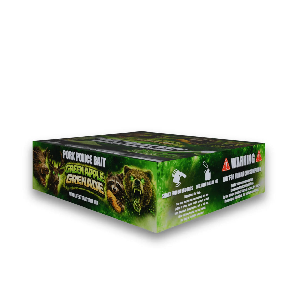 Pork Police Bait Green Apple Grenade Wildlife Attractant Mix (15) Pack Bulk Box