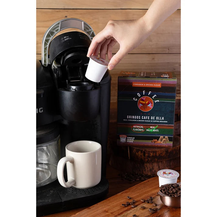 Whiskey Morning Coffee – Gringos Cafe De Olla - Brown Sugar & Cinnamon - Pods