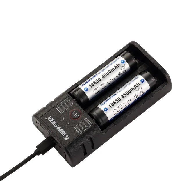 Keeppower K2 USB 2-Bay Battery Charger