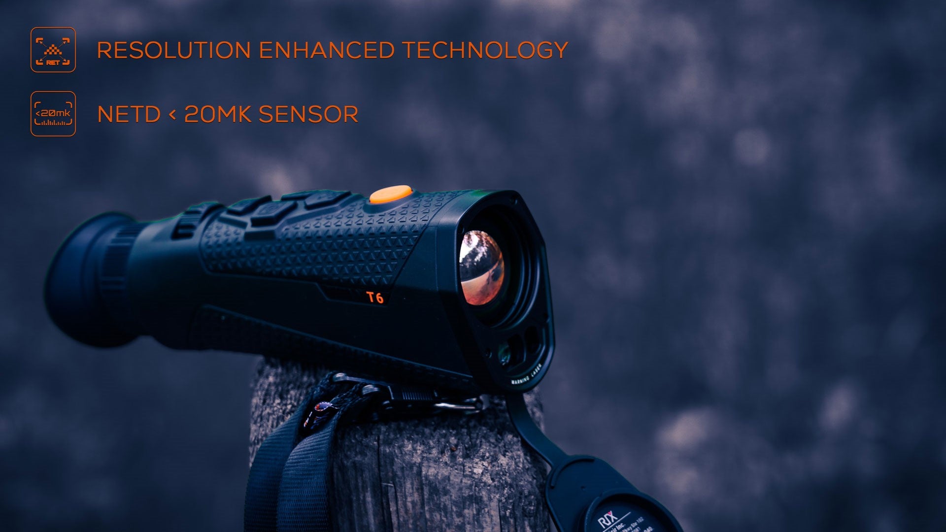 RIX Titan T6 Thermal Imaging Monocular with Laser Rangefinder with Free Hat Included