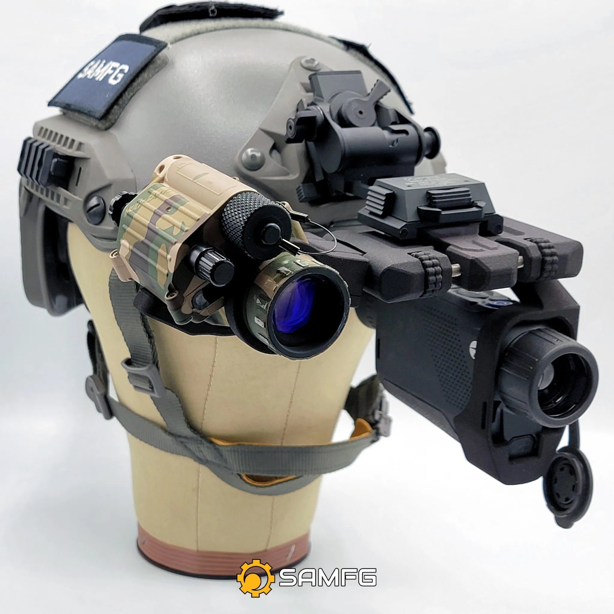 Nightwatch 3 Modular & Adaptable Folding Bridge Helmet Mount System for Night Vision Devices and Thermals