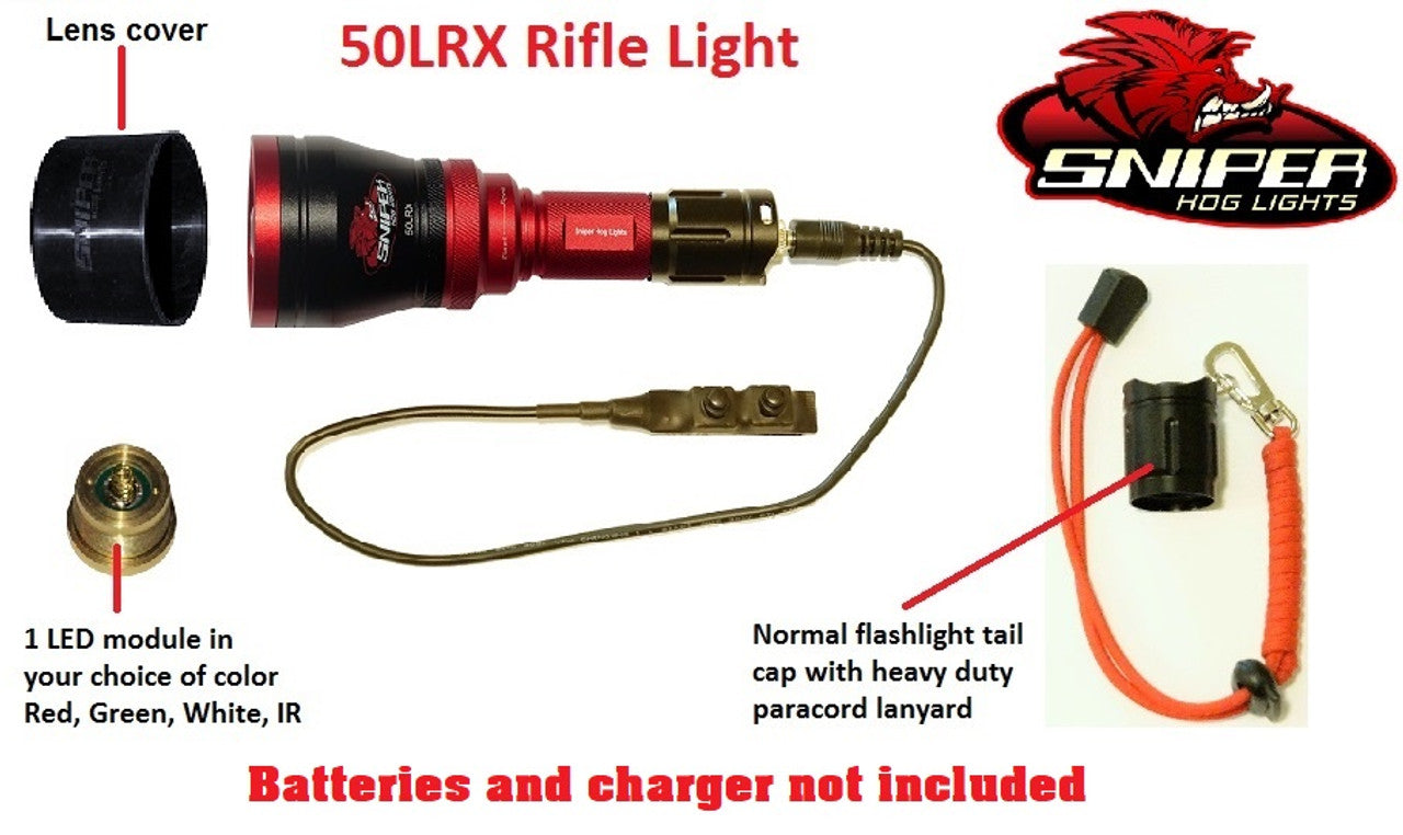 Sniper Hog Lights 50LRX Rifle light 1 - 4 colors