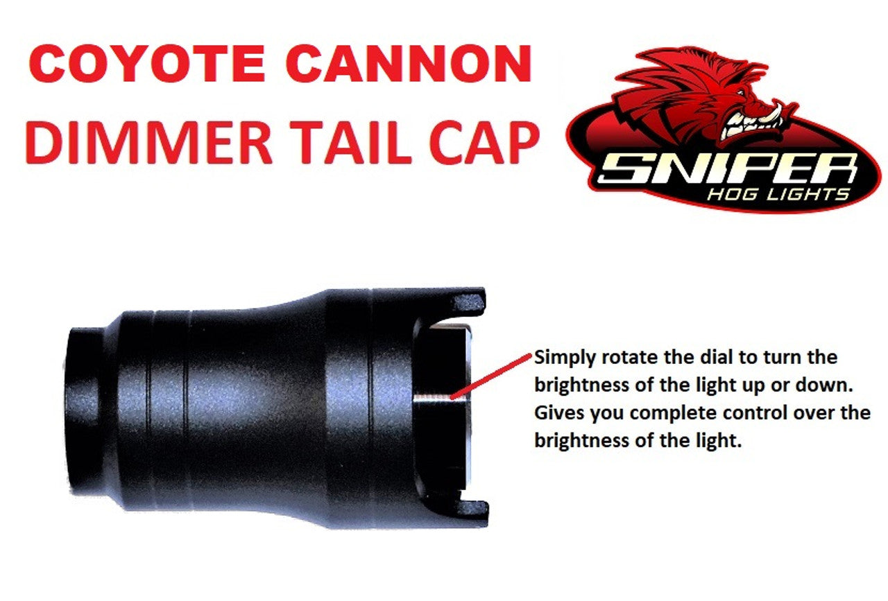 Sniper Hog Lights Coyote Cannon Dimmer tail cap
