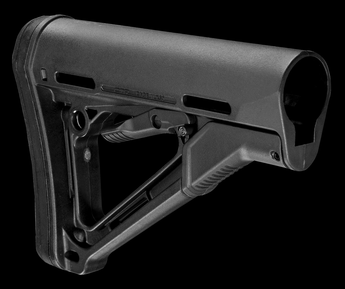 Magpul MAG311-BLK CTR Carbine Stock Black Synthetic for AR-15, M16, M4 with Commercial Tube (Tube Not Included)