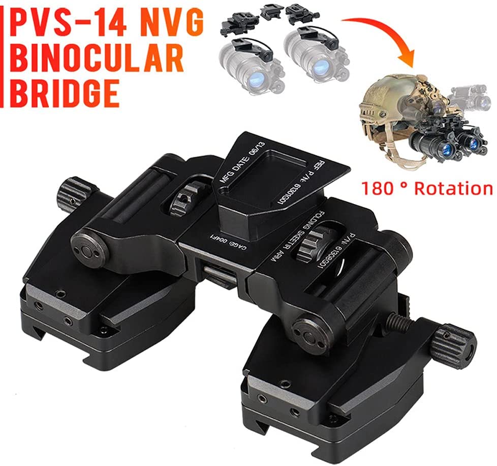 Dual Dovetail Monocular Mount Bridge for PVS14 and Thermal Monocular (RH25/RL25 not compatible)