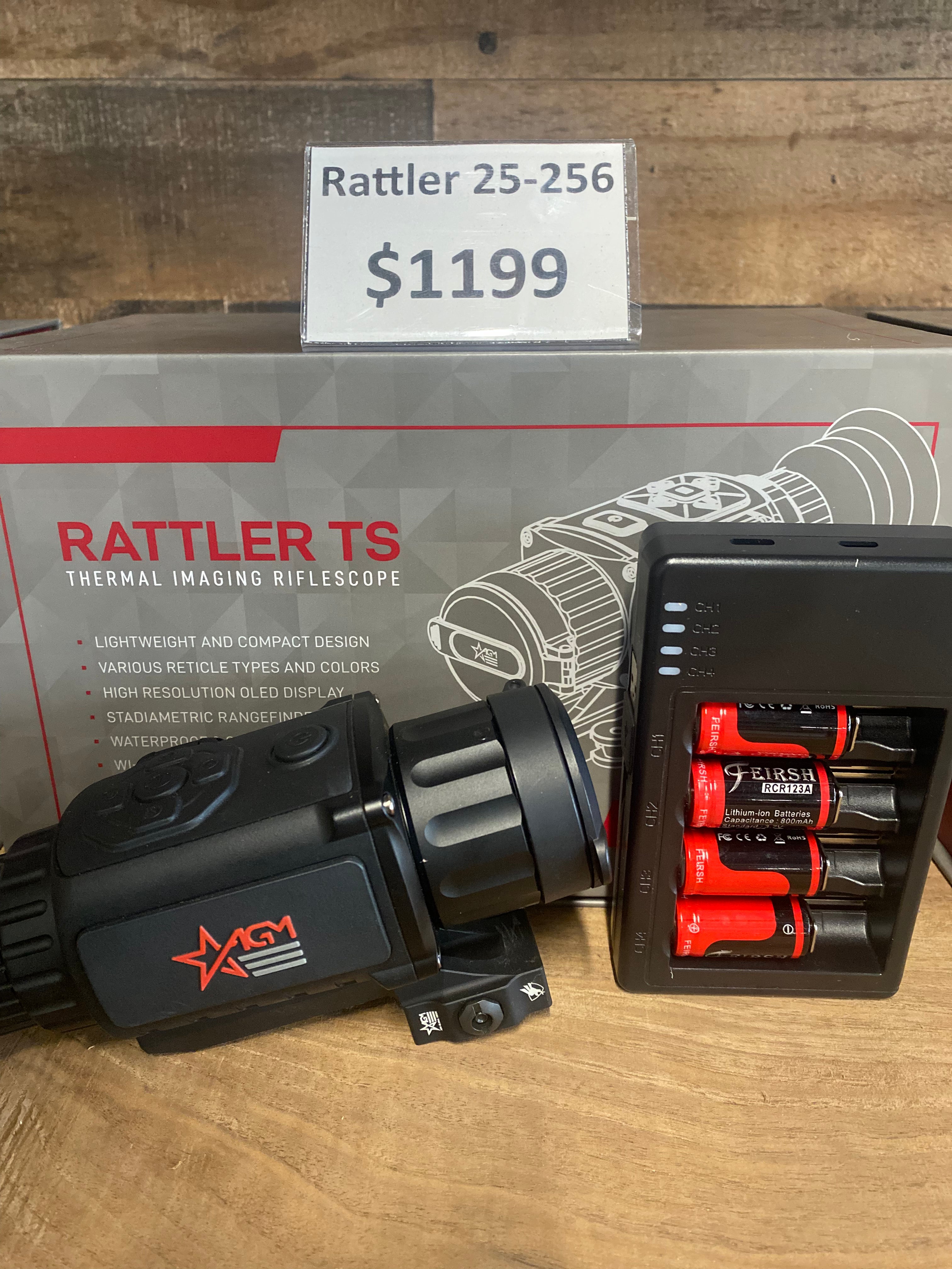 AGM Rattler TS25-256 with FREE Rechargeable Battery set