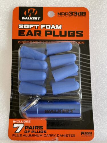 Walker's Foam Ear Plugs Foam 32 dB In - Adult 7 Pair